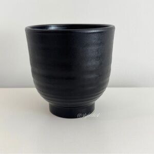 CB2 Santino Terracotta Indoor Planter Black
